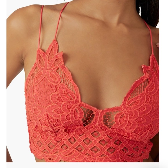 NWT Intimately FP Adella Longline Bralette in watermelon - Picture 2 of 14